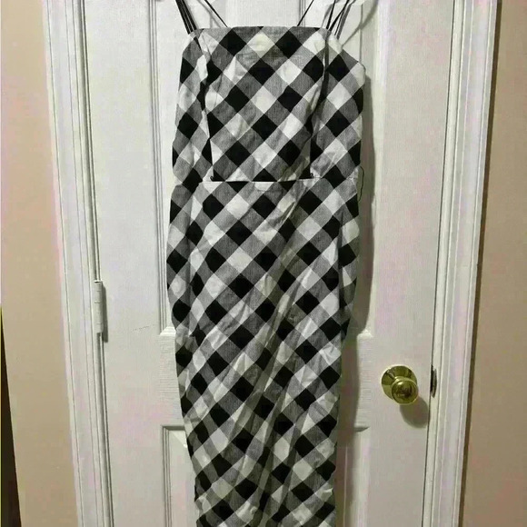 White House Black Market Gingham Sheath Dress Size 2 NWT - Picture 4 of 14